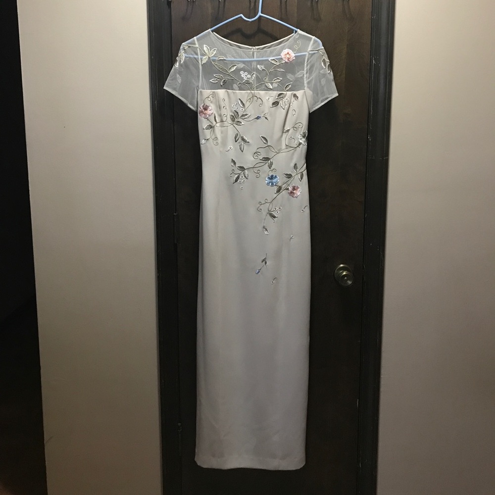 Maggy London Blush Illusion Dress